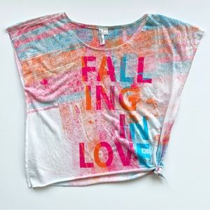 Hang Ten Multicolor Paint Spatter T-Shirt, Small